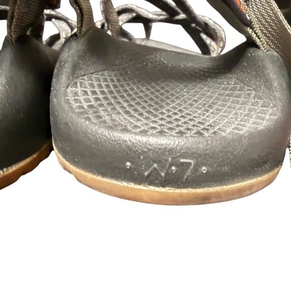 Chaco Women's Z/Cloud X2 Sandals Gray Orange‎ Sport Casual Size 7 - Picture 6 of 9